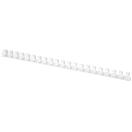 Canutillo Q-Connect Redondo 16 mm Plastico Blanco Capacidad 145 Hojas Caja De 50 Unidades