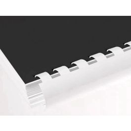 Q-Connect Canutillo Redondo 25 mm Plástico Blanco, 225 Hojas de Capacidad, Caja de 50 Unidades Q-Connect Canutillo Redondo 25 mm Plástico Blanco, 225 Hojas de Capacidad, Caja de 50 Unidades
