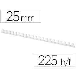 Q-Connect Canutillo Redondo 25 mm Plástico Blanco, 225 Hojas de Capacidad, Caja de 50 Unidades Precio: 20.50000029. SKU: B1H8DK5B7B