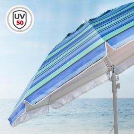Sombrilla Aktive Acero Tela Oxford 210 x 205 x 210 cm Sombrilla Aktive Acero Tela Oxford 210 x 205 x 210 cm