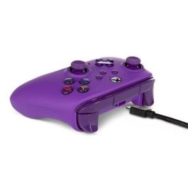 Power A 1521747-02 Mando con Cable Mejorado para Xbox Series X/S, Xbox One, Windows 10/11 - Morado Royal