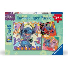 Puzzle 3X49 Piezas Disney Stitch 12001070 Ravensburger