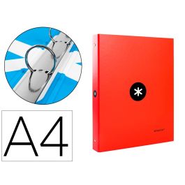 Carpeta Antartik A4 Forrada 4 Anillas 25 mm Redondas Color Rojo Precio: 5.50000055. SKU: B12FKNR3XW