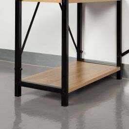 Mesa de Escritorio con Estantería Max Home Acero Melamina Aglomerado 120 x 12 x 64 cm