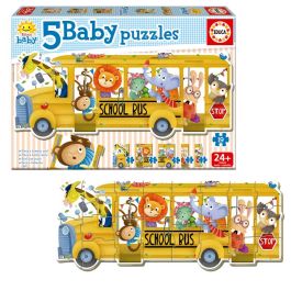 School Bus Animales 5 Babys Puzzles 17575 Educa