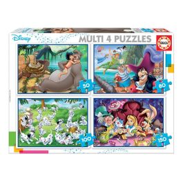Puzzle Multi 4 Clásicos Disney 50-80-100 18105 Educa