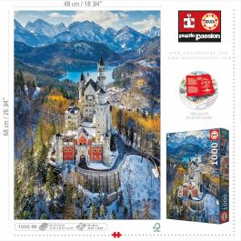 Puzzle 1000 Castillo De Neuschwanstein Desde Air 19261 Educa
