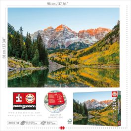 Puzzle 2000 Maroon Bells, Estados Unidos 19279 Educa Puzzle 2000 Maroon Bells, Estados Unidos 19279 Educa