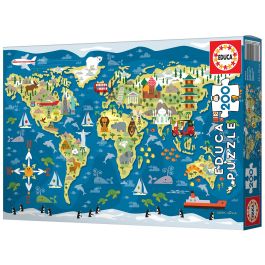 Puzzle Infantil Educa Mapamundi (200 pcs)