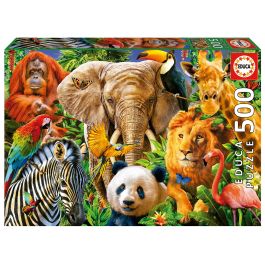 Puzzle 500 Collage De Animales Salvajes 19550 Educa Precio: 6.95000042. SKU: S2429437