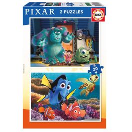 Puzzle 2X20 Disney Pixar (Nemo + Monsters) 19673 Educa