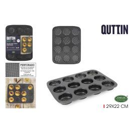 Molde para 12 Tartaletas Perforado 29x22 cm - Quttin (8 Unidades) Precio: 53.49999996. SKU: B19D349DPY