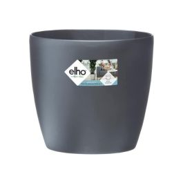 Elho ELH8711904072858 Maceta redonda Bruselas Wheels 40 Negro, 39 cm diámetro x 37 cm alto, para interior, 100% reciclada