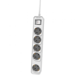 Regleta con Interruptor Philips CHP2154W/12/ 5 Tomas de corriente/ Cable 1.5m/ Blanco