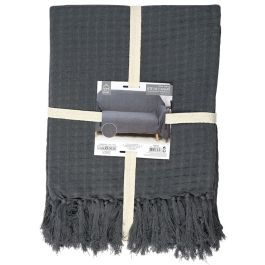 Home Deco Factory Manta Gofrada Gris Algodón 170x250 cm Precio: 18.49999976. SKU: B1HKCD5WY2