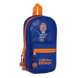 Plumier Mochila Valencia Basket M847 Azul Naranja 12 x 23 x 5 cm