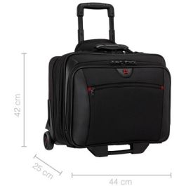 Wenger Potomac Trolley para portátil 17" (43,2cm) negro, con bolsa extraíble para portátil 16" (40,6cm)
