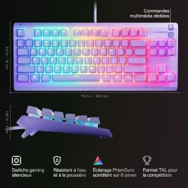 Steelseries STE5707119066150 Teclado Gaming con Cable Apex 3 TKL Azerty Lavanda