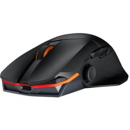 ASUS ROG Chakram X Origin Ratón Gaming Opto-mecánica Inalámbrico Bluetooth USB, 36000 DPI, 11 Botones Programables, Negro/Plata