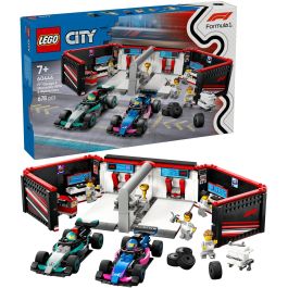 Lego Juego de Construcción Garaje Formula 1 con Coches Mercedes-AMG y Alpine - Lego City (Edad 7+ años)