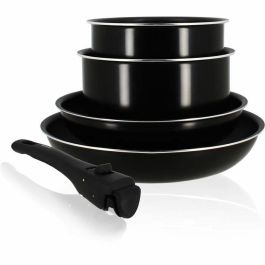 Menastyl 6020437 Batería de cocina Inducción 5 piezas Aluminio antiadherente Mango extraíble Negro Precio: 64.79000055. SKU: B14PLLF3CQ