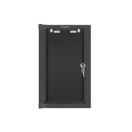 Lanberg WF10-2309-10B Armario Rack 9 Unidades 280x310 mm, Bastidor de Pared, Acero, Negro, Capacidad 20 kg