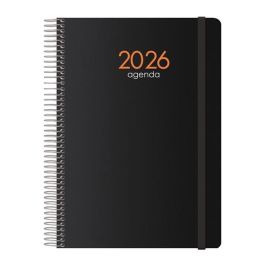 Agenda DOHE SYNCRO Negro 1/4 15 x 21 cm 2026 (20 Unidades)