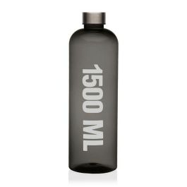 Botella Versa VS-22080008 Gris Acero Poliestireno 9 x 29 x 9 cm 1,5 L