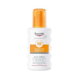 Eucerin SUN SENSITIVE PROTECT Spray Protector Solar Corporal SPF50+ UVA/UVB/HEVL Piel Sensible y Atópica, Waterproof 200 ml Precio: 19.49999942. SKU: S0567910