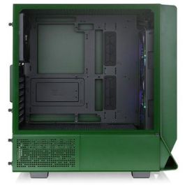 Thermaltake Ceres 350 MX Midi Tower PC Gaming Racing Green ATX con Ventana de Cristal Templado e Iluminación Multi