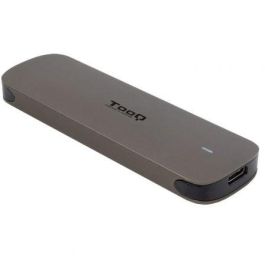 TooQ TQE-2202BR Caja Externa para SSD M.2 USB-C USB 3.1 Gen1 5Gbps Sin Tornillos Aluminio Marrón, Compatible M.2 2230-2280 (No NVMe)