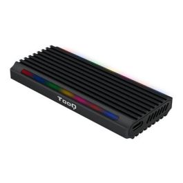 TooQ TQE-2222B Caja Externa SSD M.2 NVMe/NGFF USB 3.1 Gen2 USB-C Sin Tornillos RGB Negro Aluminio