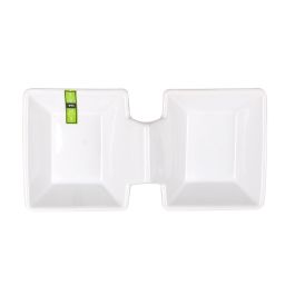 La Mediterranea Bol Doble Blanco 24.3 x 12.5 x 6 cm Yummy M (12 Unidades)