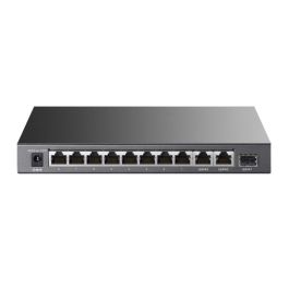 TP-Link Switch Gigabit TL-SL1311P | 8 Puertos 10/100 Mbps PoE+ + 2 Gigabit RJ45 + 1 SFP | Hasta 30W por Puerto, Alcance 250m, Plug & Play, Fanless