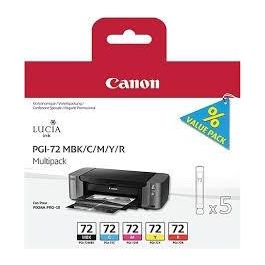 Canon c.t. pgi-72kit-col: pixma pro 10 kit mbk/c/m/y/r Precio: 77.95000048. SKU: B1DSCVRANC