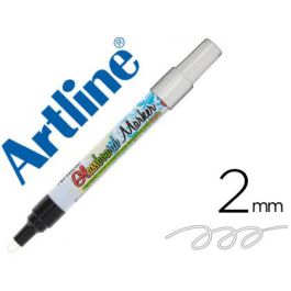 Rotulador Artline Glass Marker Especial Cristal Borrable En Seco O Humedo Color Blanco 12 unidades