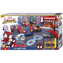 Pista carrera spidey it's spidey time! incluye 2 coches (spidey y spin) 2,4 metros