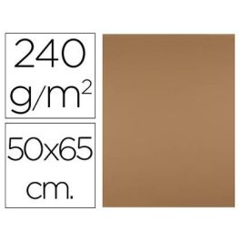 Cartulina Liderpapel 50x65 cm 240 gr-M2 Marron Escolar Paquete De 25 Hojas