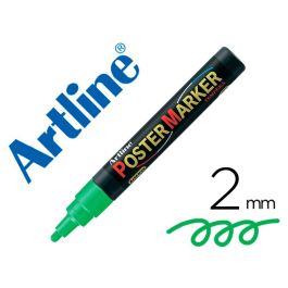 Rotulador Artline Poster Marker Epp-4-Ver Flu Punta Redonda 2 mm Color Verde Fluor Precio: 2.59000016. SKU: B1J564TCLF