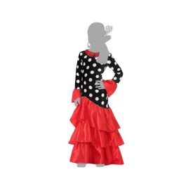 Disfraz Flamenca Sevillana Rojo Negro Niña Infantil