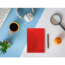 Liderpapel Libreta Tapa Plástico A5 90g 48 Hojas Rayado Horizontal Doble Margen Colores Surtidos