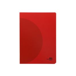 Liderpapel Libreta A4 Tapa Plástico 48 Hojas 90gr Cuadriculada 5mm Doble Margen Colores Surtidos