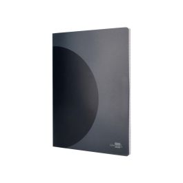 Libreta Liderpapel 360 Tapa De Plastico A5 48 Hojas 90 gr-M2 5 mm Con Doble Margen Tapa Negra 8 unidades