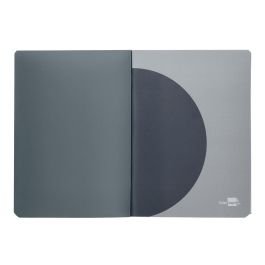 Libreta Liderpapel 360 Tapa De Plastico A5 48 Hojas 90 gr-M2 5 mm Con Doble Margen Tapa Negra 8 unidades