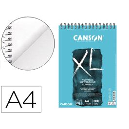 Bloc Dibujo Acuarela Canson XL Aquarelle Grano Fino Din A4 Microperforado Espiral 21x29,7 cm 30 Hojas 300 gr-M2