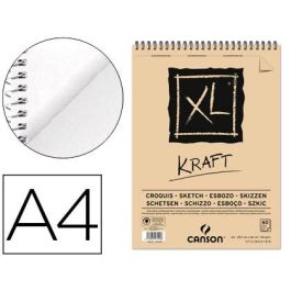 Bloc Dibujo Esbozo Canson XL Kraft Din A4 Kraft Rayado Beige Espiral 21x29,7 cm 60 Hojas 90 gr-M2 Precio: 7.1655999999999995. SKU: B16DSCTF9Y