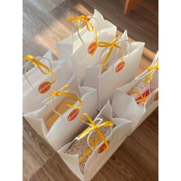 Set de 3 bolsas de papel blanco 32x20x26 cm Algon (24 Unidades) Set de 3 bolsas de papel blanco 32x20x26 cm Algon (24 Unidades)