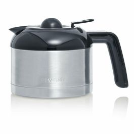 Severin KA4845 Cafetera de filtro con jarra isotérmica, Selector de aroma, 1 L, 1000 W, Acero inoxidable / Negro