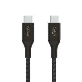 Belkin Cable USB-C a USB-C 1m CAB015bt1MBK, Carga Rápida 240W Power Delivery 3.1, Certificado USB-IF, Negro Precio: 13.50000025. SKU: B17F4HYAMH