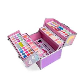 Martinelia Maletín Maquillaje Little Unicorn Mega Beauty Kit con 32 Sombras, 16 Rubores, 14 Brillos y 6 Cremas para Niñas Martinelia Maletín Maquillaje Little Unicorn Mega Beauty Kit con 32 Sombras, 16 Rubores, 14 Brillos y 6 Cremas para Niñas